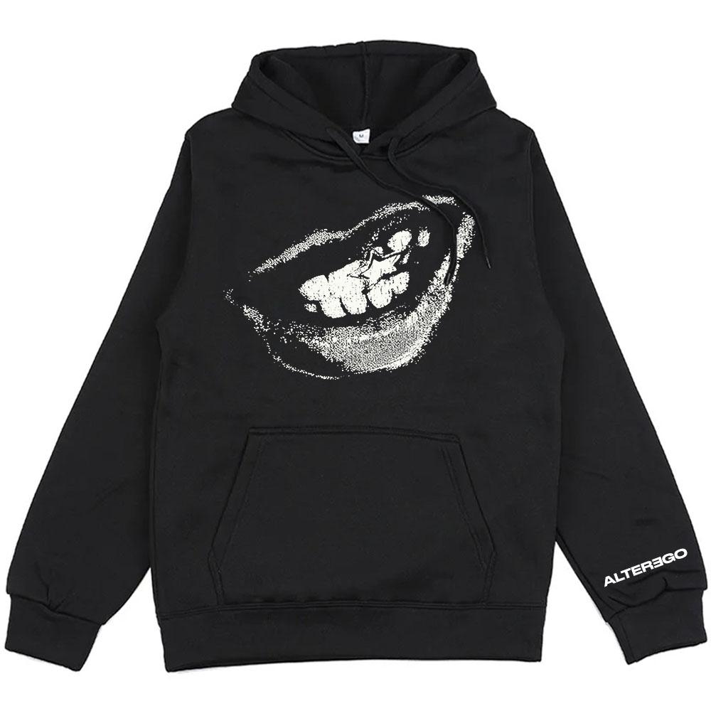 Lisa Alter Ego Roxi Hoodie Langarm Herren Kapuzenpullover Unisex Streetwear Koreanische Mädchenbandmitglied Pullover Herrenbekleidung