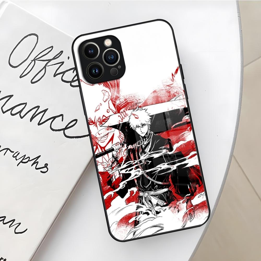 Bleach Kurosaki Ichigo Phone Case for Iphone 17 16 Air 15 14 12 11 13 Pro Max Mini X Xr Xs Se Puls Glass Cover