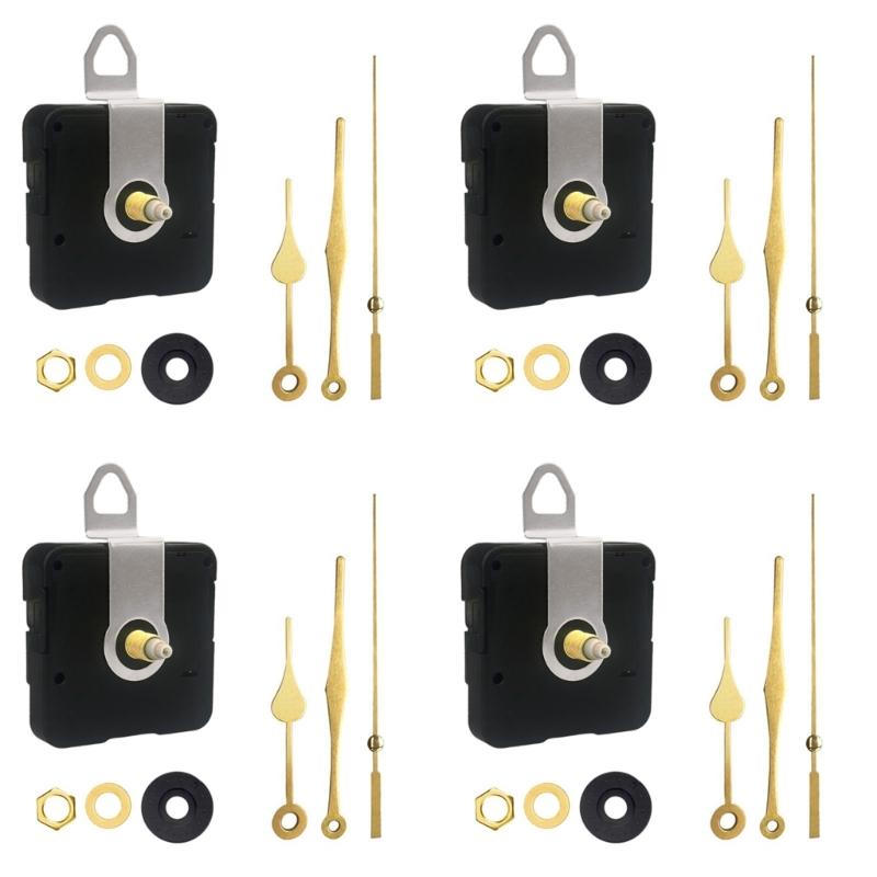 Quiet Move Movement Mechanism Plastic Housing Replacement Parts For DIY Wall Desk Clocks Precise Timing Quiet 4Sets