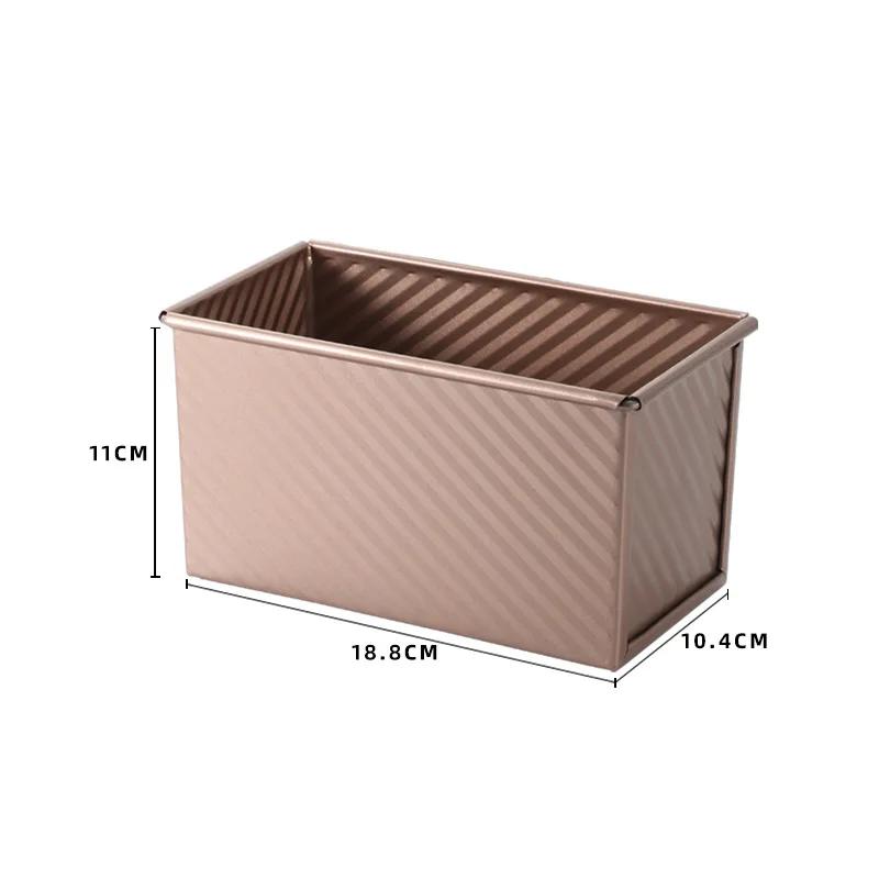 Carbon Steel Baking Molds with Cover Toast Mold for Baking Non-Stick Cake Molds with Lid Bread Baking Tray Pastry Molds