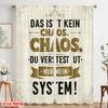 2pcs 2D Flat Printing Window Treatment Curtains This Is Not Chaos 100% Polyester Without Electricity Seasonal Party & Holiday