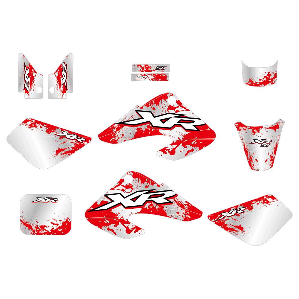 

Sticker Set for XR50 Motorcycles & Off-Road Vehicles (2000-2003): Modification & Decoration Kits Thick - 29mil