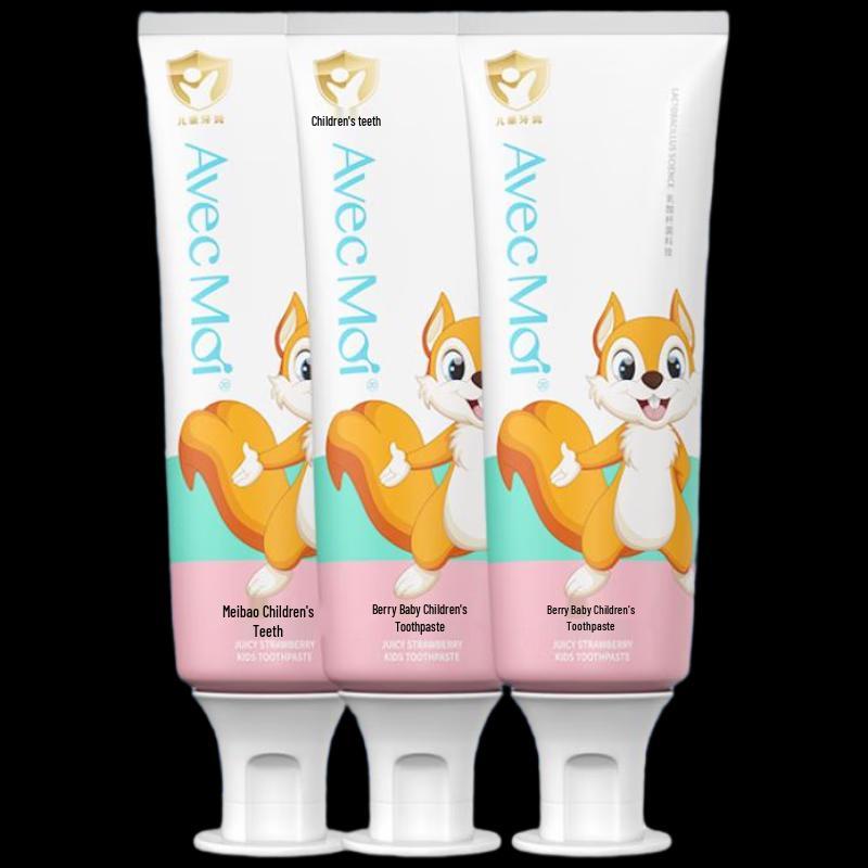 

Avec Moi Kids Strawberry Probiotic Toothpaste