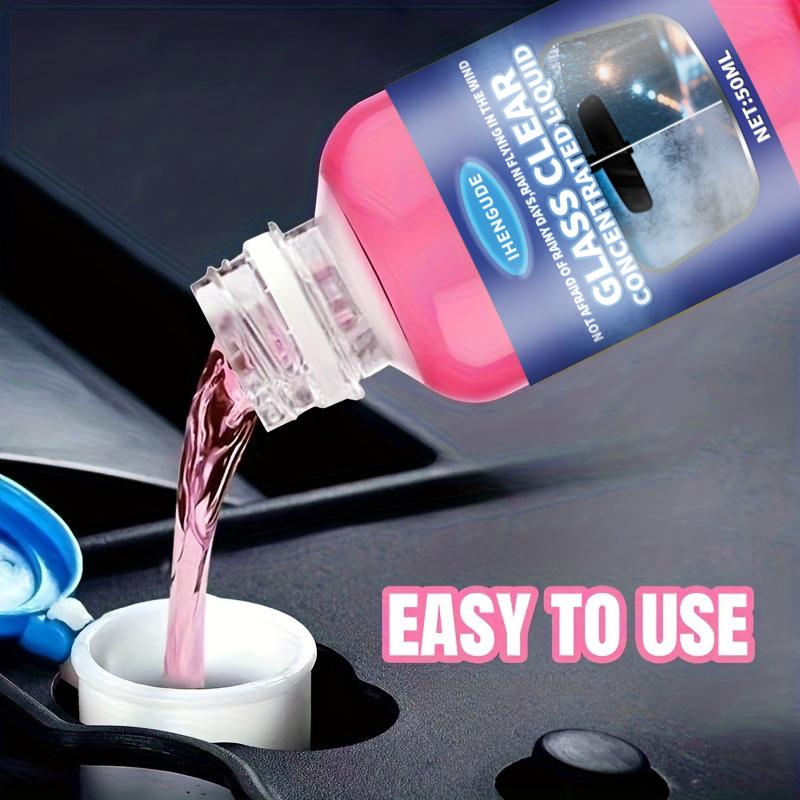 Advanced Glass Windshield Wiper Fluid, 1:100 Concentrated Solution, Suitable for Removing Water Stains, Tar, and Oxidation Layers, Keeping