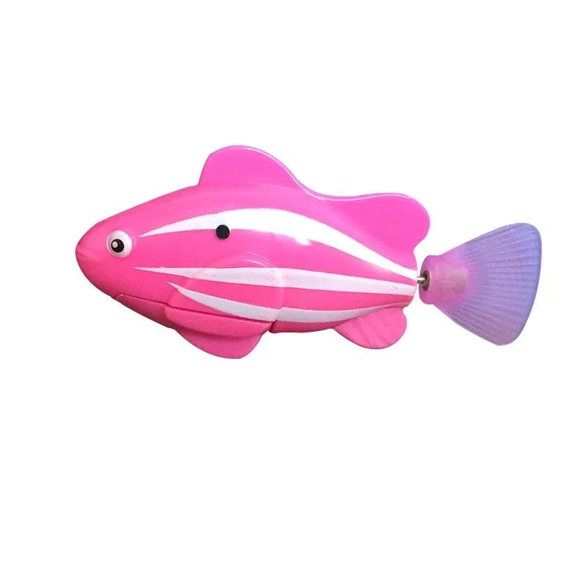 Katzenspielzeug LED Induktiv Interaktiv Schwimmender Roboter Fisch Spielzeug Leuchtende Elektrische Fische Stimulieren Kätzchen Jagdinstinkt Haustierprodukte