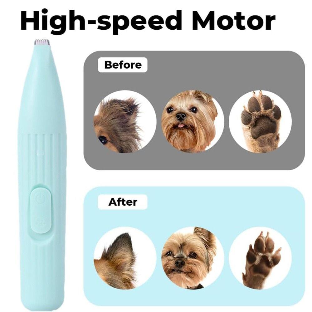 Low Noise Dog Clippers for Grooming Cordless Pet Hair Shaver Portable Cat Paw Trimmer  Rump