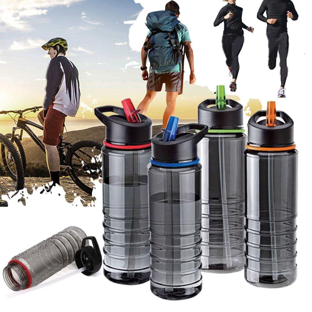 

Кришка Новий Спорт на відкритому повітрі Пити воду Піші прогулянки Кемпінг Велосипедна пляшка для води Соломинки Велосипедна чашка Чашки для напоїв black