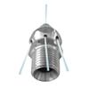 Easy Installation and Thread Compatibility Pressure Washer Drain Sewer Cleaning Jetter Nozzle 7 Jets Male 14inch