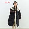 YAYA Unisex Long Thick Hooded Down Jacket