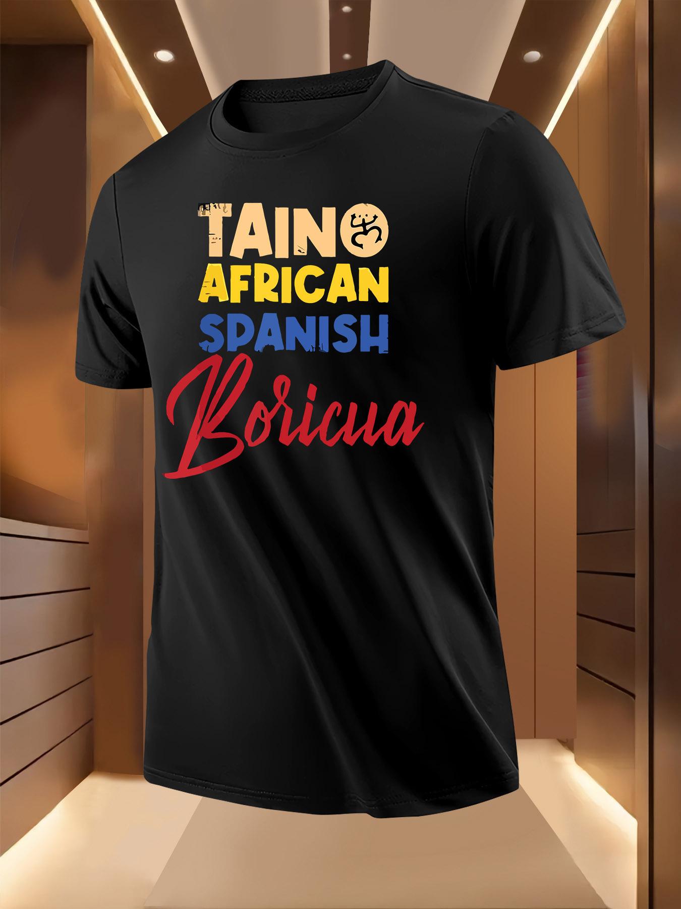 Light Blue African Spanish Boricua Graphic Tshirt - Bol... XXXL