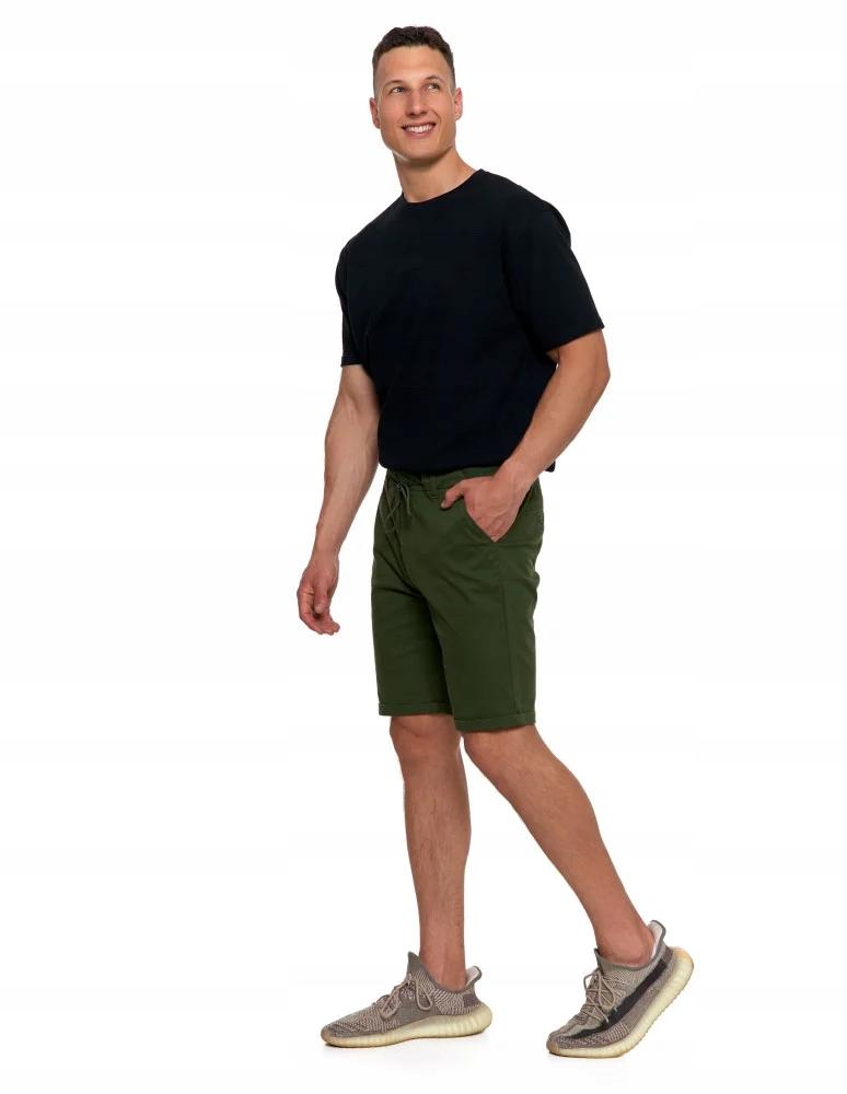 Men's Shorts with Pockets, Elastic Waistband with Drawstring, MORAJ 3XL KHAKI