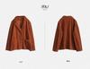 Spring 2023 Women's Corduroy Suit Collar Jacket - Retro Casual Solid Color Long Sleeve Outerwear