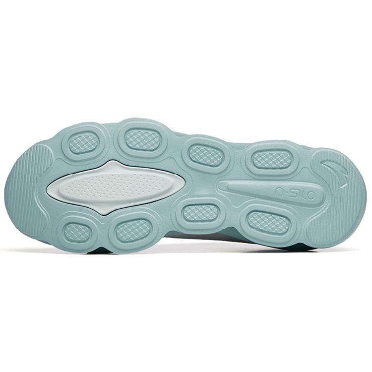 ANTA Men N-SLO Cushioning Breathable Running Shoes White Mint Green 112237720-1