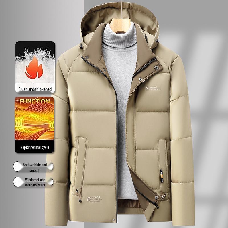 

2025 Men s Winter Graphene Heated Cotton Jacket - Lightweight, Warm, Fashionable Coat for Cold Resistance 5XL хакі