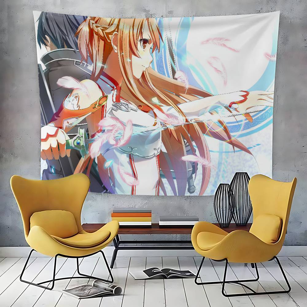 SSword Art Online Tapestry Customizable Tapestries Of Various Styleswall Hangings Celebrity Photo Printingwall Hangings