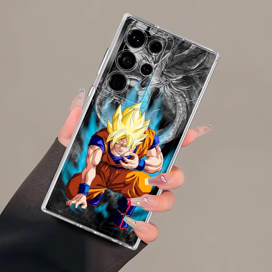 

Case for Samsung Galaxy S26 S21 S24 S22 FE Note 20 Ultra 10 S20 Plus S25 Edge S23 Ultra Phone Cover Comics Saiyan Goku Galaxy S22 5G