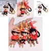 Unique Anime Keychain Dragon Ball And One Piece Luffy Hoodie Collectible Gift