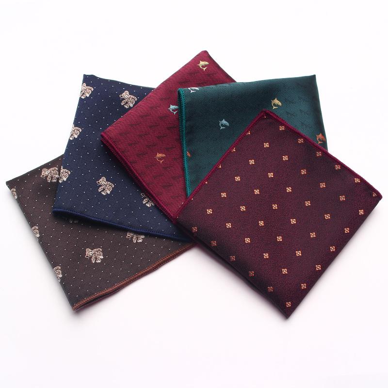 Striped Flower Type Men'S Suit Pocket Towel Men'S Business Retro Suit Chest Towel Small Square Towel