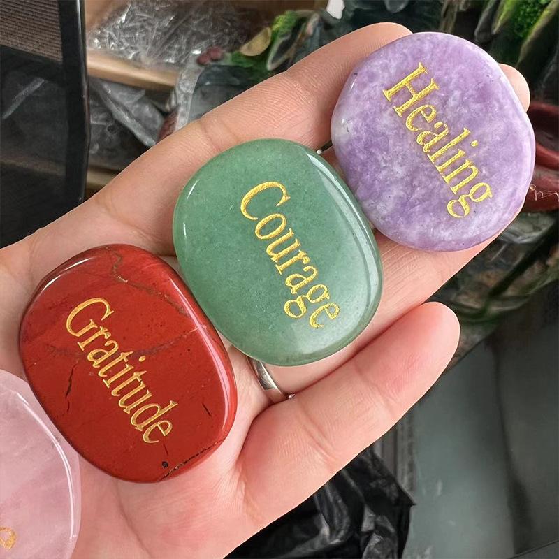 Inspirational Stones Highly Polished Natural River Rock Faith Stone DIY Rocks for Engraved Inspirational Polished Garden Stones