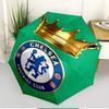 Parasol z nadrukiem Chelsea F.C. Automatyczne otwieranie i zamykanie, Przenośny składany parasol, na zewnątrz, do dojazdów, na wycieczkę kempingową, Idealny prezent urodzinowy