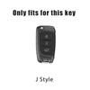 Zinc Alloy+Leather Car Remote Key Case Cover Shell For Hyundai Elantra Solaris Tucson I30 I35 I40 KONA Genesis Santa Fe Azera