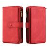 Wallet Case for Edge 70 Fusion+ 5G - Leather/PU, Red, With Card Holder
