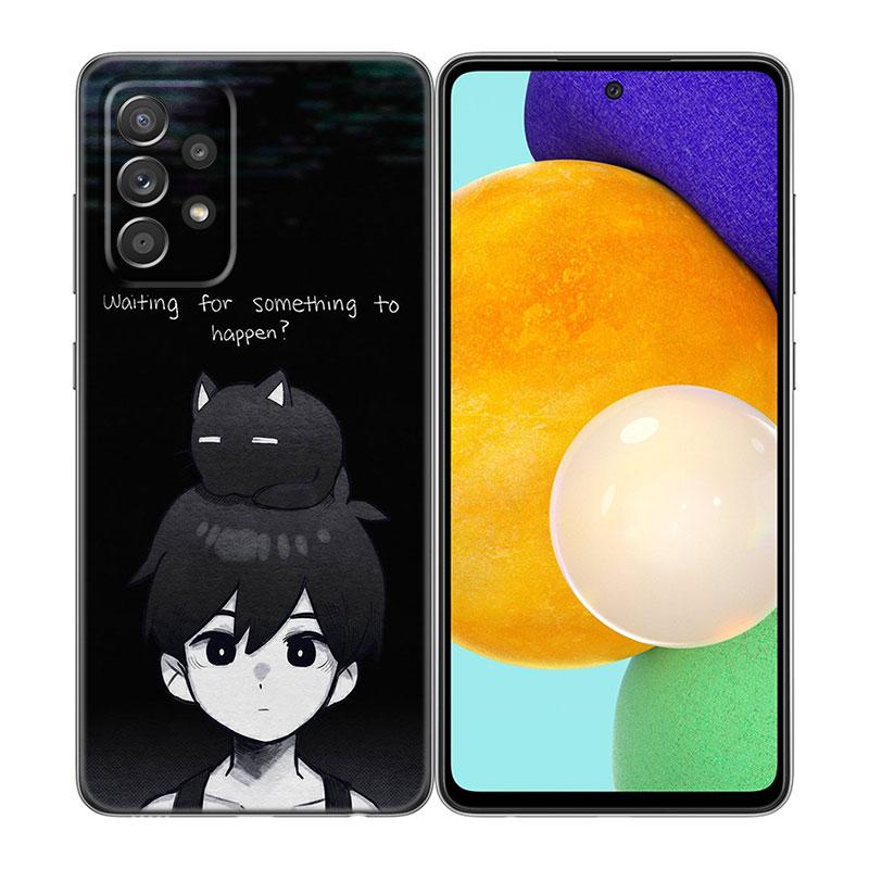 Omori Game Fanart Phone Case For Samsung A04 A21 A30 A50 A52 S A13 A14 A22 A23 A32 A53 A73 5G A11 A12 A31 A33 A51 A70 A71 A72