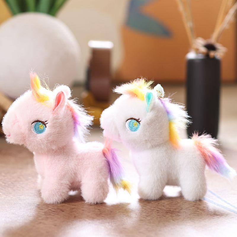 Adorable Horse Plush Doll With Pp Cotton Filling For Backpack And Keyring Use