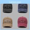 Embroidered New Letters York Baseball Caps Women Spring Fall Wash Shade Vintage