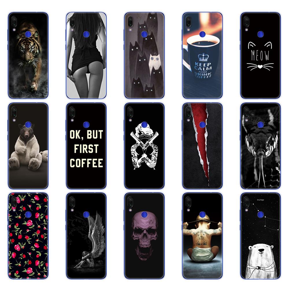 For xiaomi Redmi Note 7 Case Silicone Painting Soft TPU For xiaomi Redmi Note 7 Case 6.3 inch Fundas Coque Redmi NOTE 7 PRO Case