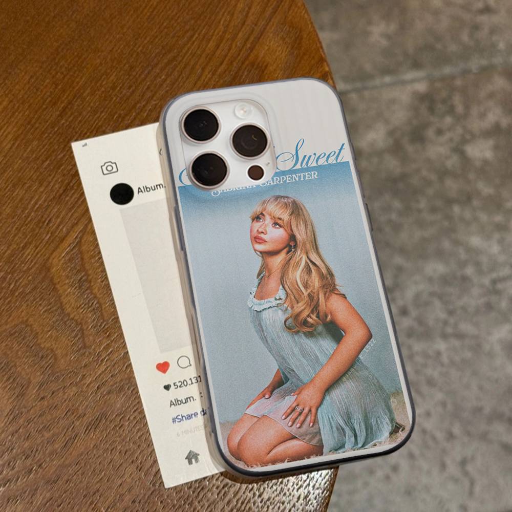 Pop Singer Sabrina Carpenter Phone Case For IPhone 17 16 15 14 Plus 11 12 13 Pro Max Shockproof Protection Soft Back Cover