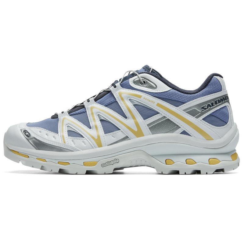 SALOMON XT Quest Cushioning, Wear Resistant Low Top Outdoor Shoes Unisex Washed Blue Sneakers 475421