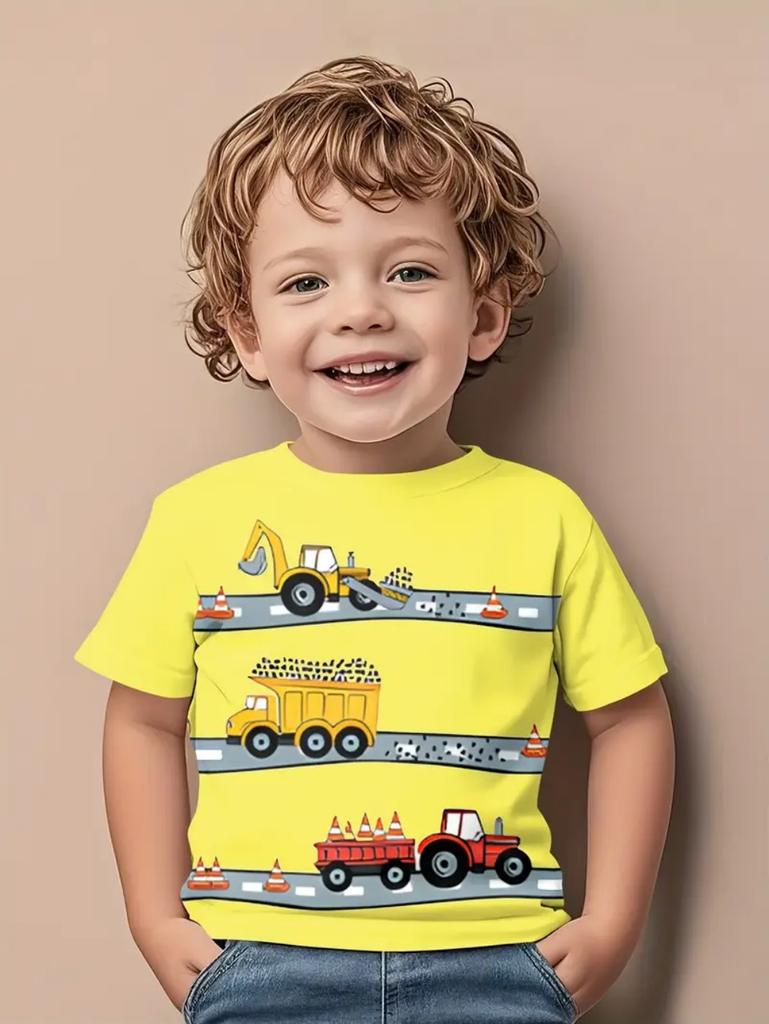 Funny Children's T-Shirts Dinosaur Pattern 3D Print Casual Cartoon Short Sleeved T-Shirts Outdoors Cute T-Shirts for Children