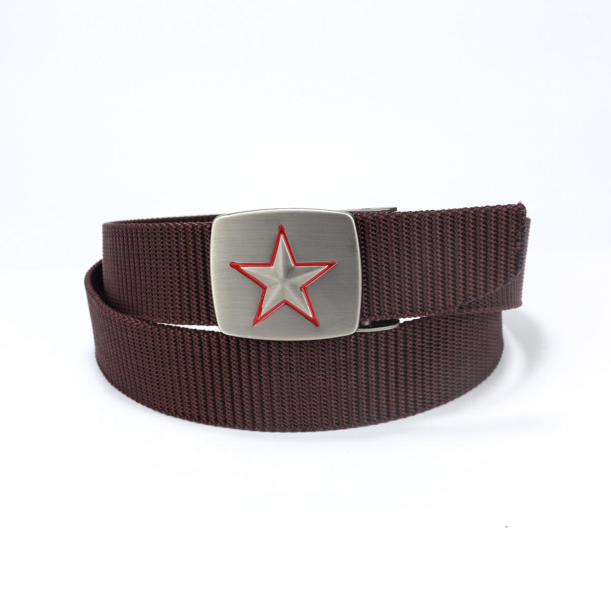 

Мужской западный джинсовый ремень Модный винтажный молодежный холщовый панк-ремень для джинсов 125cm