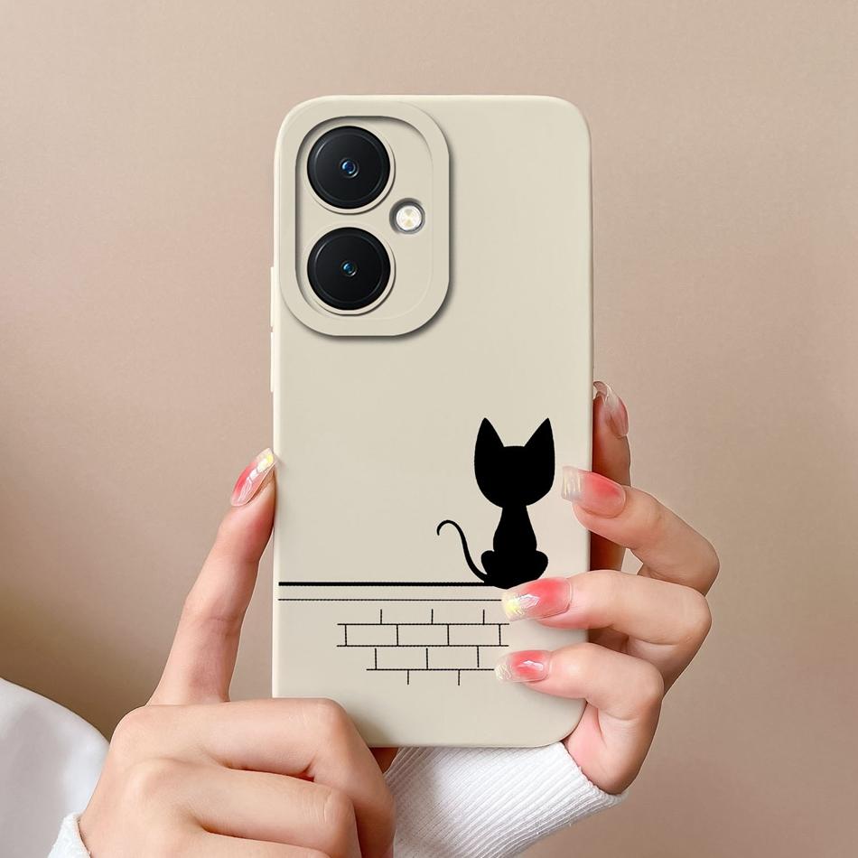 For Vivo Y27 4G 5G Phone Case Love Heart Soft Smooth Liquid Silicone Camera Protection Back Cover For Vivo Y 27 Funda Shell Vivo Y27 5G