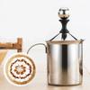 Manual Milk French Press Coffee Maker Stainless Steel Hand Pump Milk Foamer Handheld Milk Jug