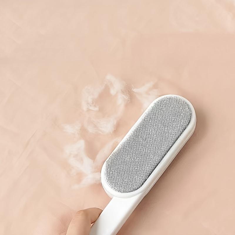 Double-Sided Pet Hair & Dust Brush - Manual Electrostatic Lint Remover, No Electricity Needed, Durable Polypropylene for Clothing, Sofas, Furniture