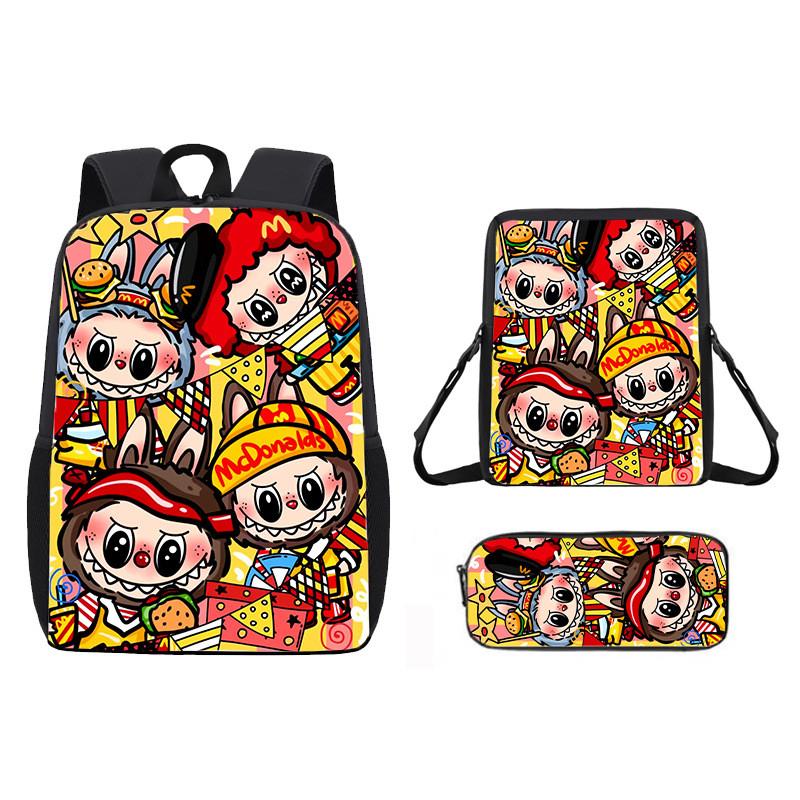 Anime Shoulder Cartoon Bag Pencil Case School Backpack For Children