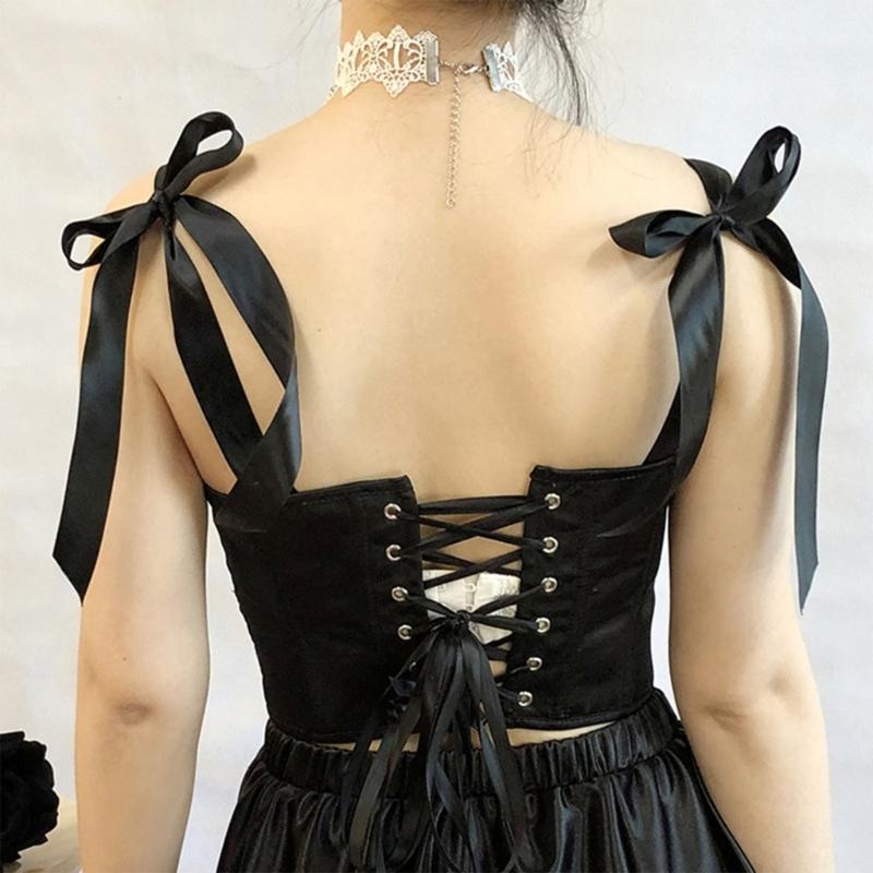 Elegant Solid Color Corset for Women Ladies Dress Corset Fashion Female Stretch Rope Waist Trainer for Prom Party