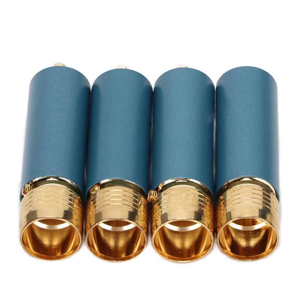 4 Stück PreffairCelsiusR1722 Stecker Vergoldet Selbstverriegelnd Lötlos Stecker