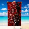 Quick Dry Beach Towel Assassins Creed Pattern, Lightweight Absorbent Towel for Pool Beach Vacation Use