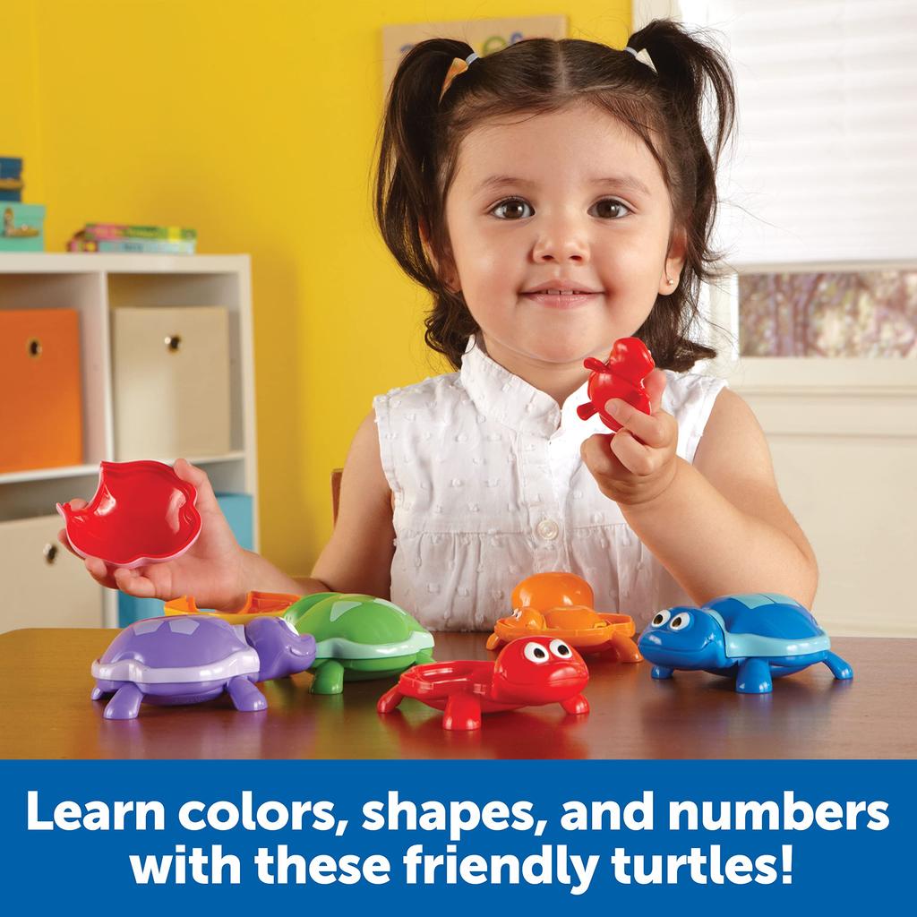 Learning Resources Math Turtle Colorful Number Turtles Authentic Toy, Counter, LER6706,