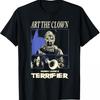 Artistic Clown Horror Movie Pattern T-shirt Suitable for Both Men and Women, All Season Casual Fashion Streetwear