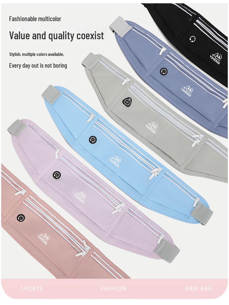 Unisex Waterproof Lightweight Running Waist Bag - Fashionable Outdoor Fitness Gear