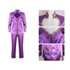 Giorno Giovanna Cosplay Girl Giorno Sexy Purple Skirts Miccostumes Men's Top And Mini Skirts Suit Halloween Party Costume Suits
