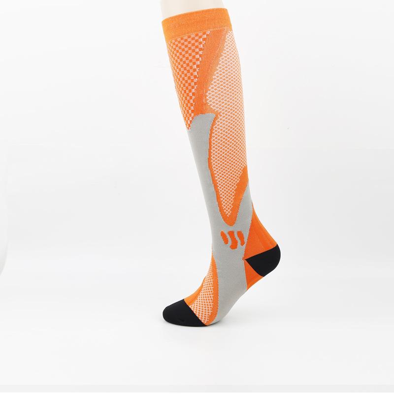 Nylon Sport Compression Socks - Unisex Breathable, Lightweight Calf Support for Cycling
