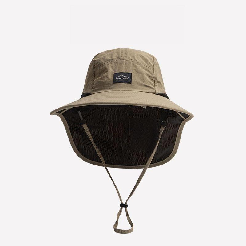 

Hot sale! Unisex Windproof Quick-Dry Fisherman Hat Outdoor Visor Bucket Hats Mesh Breathable Sun Hat with Neck Flap Hiking One Size