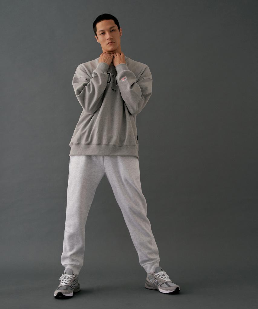 PAPERBOY Basic Jogger Pants - White Melange