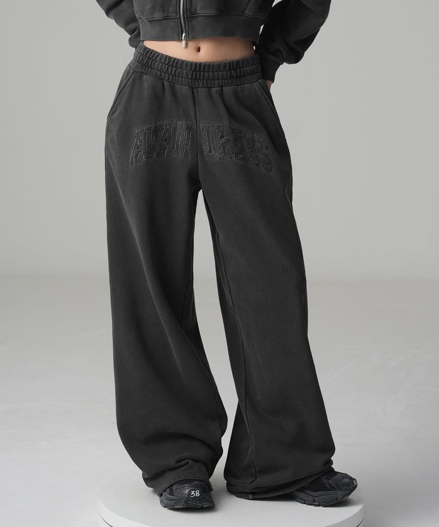 AVANDRESS Felt 3D Pigment Wide Pants - 3Col