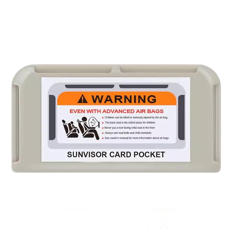 Car Sun Visor Card Holder Auto Interior Card Organizer Pasting Box Card Storage Holder Universal for Instrument Panel and Door